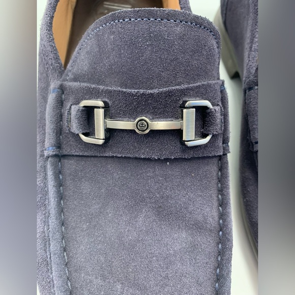Peter Millar men’s 11.5 blue suede horse it loafers excellent condition - Picture 8 of 13